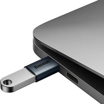 перехідник baseus ingenuity mini otg usb 3.1 to type-c (zjjq000003) (blue) 