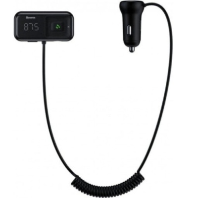 FM Модулятор Baseus (CCMT000201) T Shaped S-16 2USB (Чорний)