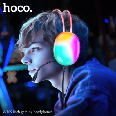 навушники для комп'ютера hoco w109 pc (чорний) 
