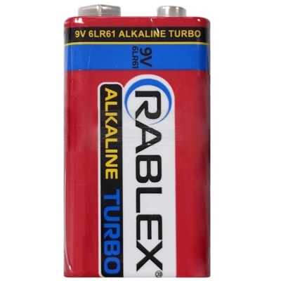 батарейка rablex 9v krona alk turbo (1шт) 