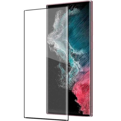 захисне скло glass 5d premium для samsung s908 galaxy s22 ultra (чорний) 