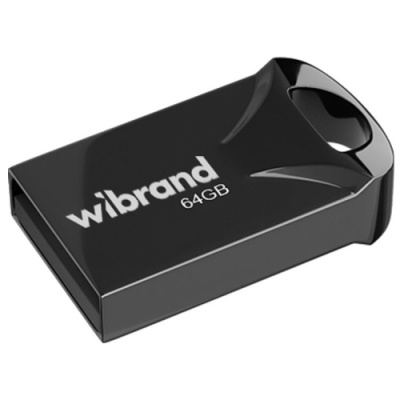 usb флеш-накопичувач wibrand 64gb hawk (чорний) 