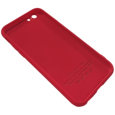 Купить чохол silicone case для apple iphone 6/6s (14) red - full camera онлайн