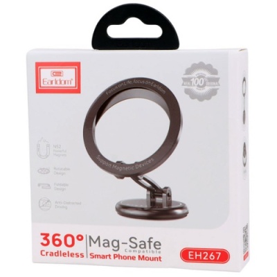 Автотримач Earldom ET-EH267 Mag-Safe 360 Smart Mount (Чорний)