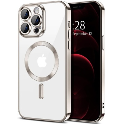 Купить чохол tpu metallic full camera with magsafe для apple iphone 15 pro max (titan) онлайн