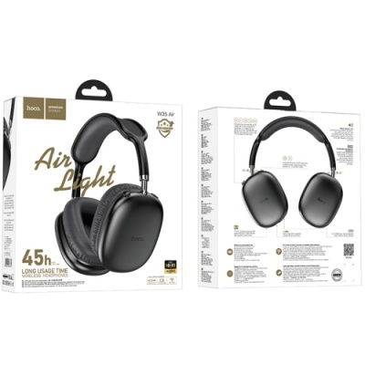 бездротові навушники накладні hoco w35 air (чорний) 