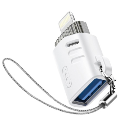 перехідник xo nb256a usb2.0 female - lightning male (білий) 