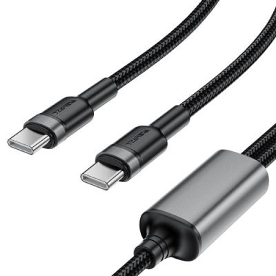 кабель acefast c22-02 type-c-2type-c (1.2м) 100w (чорний) 