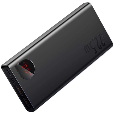 додаткова батарея power bank baseus ppad 070101 adaman metal qc 22.5w 20000 mah (чорний) 