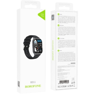 смарт-годинник borofone bd11 smart sports watch (call version) (чорний) 