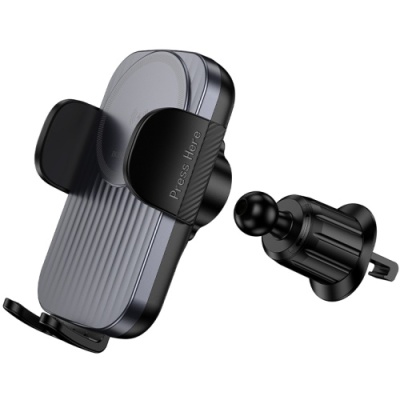 Автотримач Borofone BH221 Air Outlet Wireless Charger 15W (Black)