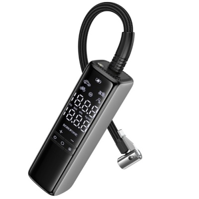 Автомобільний компресор Borofone FC1 (Чорно-сірий)