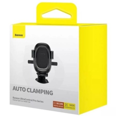 Автотримач Baseus UltraControl Pro Series Clamp-Type Set (C40351600113-00) Black