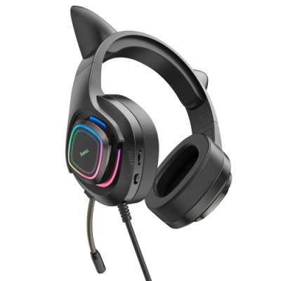 навушники для комп'ютера hoco w107 cute cat ear (рожевий) 