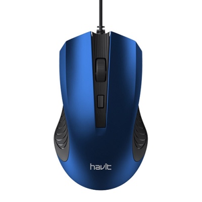мишка дротова havit hv-ms752 black-blue 