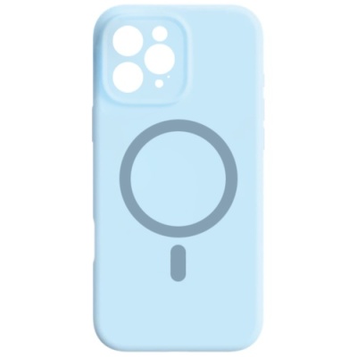Купить чохол silicone case full camera with magsafe для apple iphone 15 pro (blue) онлайн