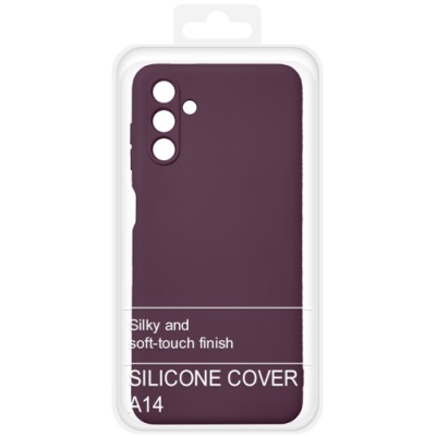 Купить силіконовий чохол soft silicone case для samsung a145 galaxy a14 4g/a146 galaxy a14 5g (бордовий) онлайн