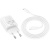Мережевий Зарядний Пристрій Hoco N61 1USB/18W/QC3.0 + 1Type-C/20W/PD + (Type-C - Lightning) (Білий) мережевий зарядний пристрій hoco n61 1usb/18w/qc3.0 + 1type-c/20w/pd + (type-c - lightning) (білий)