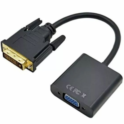 перехідник dvi - vga(f) (чорний) 0.25m 
