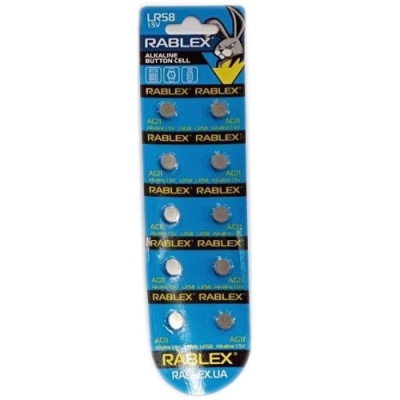 батарейка rablex ag11 (10шт) 