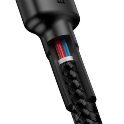 кабель baseus cafule type-c - type-c 60w/2m (catklf-hg1) (black) 
