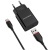 Мережевий Зарядний Пристрій Borofone BA20A 1USB/2.1A + (USB - Type-C) (Чорний) мережевий зарядний пристрій borofone ba20a 1usb/2.1a + (usb - type-c) (чорний)