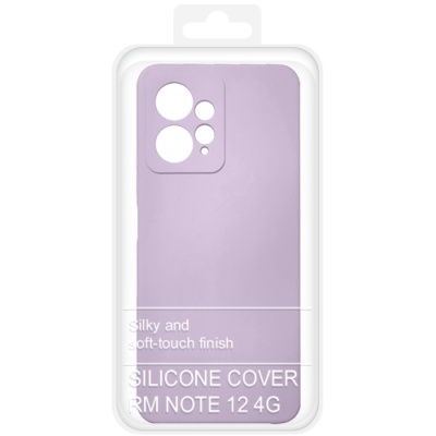Купить силіконовий чохол soft silicone case для xiaomi redmi note 12 4g (гліцинія) онлайн