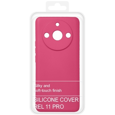 Купить силіконовий чохол soft silicone case для realme 11 pro (малиновий) онлайн