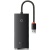 usb hub baseus lite series 4-port (usb-a to usb 3.0*4) (wkqx030001) 25cm black 