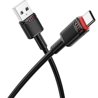 кабель borofone bx110 usb - type-c 3a/1м (чорний) 