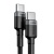 кабель baseus cafule type-c - type-c 100w/1m (catklf-dlg1) (black-grey) 