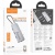 usb hub hoco hb51 type-c 6-in-1 (hdtv+rj45-100mbps+pd+usb3.0*3) (сірий) 