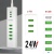 мережевий подовжувач earldom es-sc12 eu 8in1 5xusb + 3xusb-c/1м (білий) 
