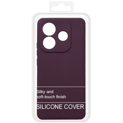 Купить силіконовий чохол soft silicone case для xiaomi redmi note 14 5g (china) (бордовий) онлайн