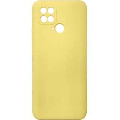 Купить силіконовий чохол soft silicone case для xiaomi poco c40 (лимонний) онлайн