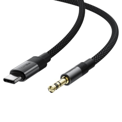 перехідник audio acefast j11 type-c - jack 3.5 plug (1m) (чорний) 
