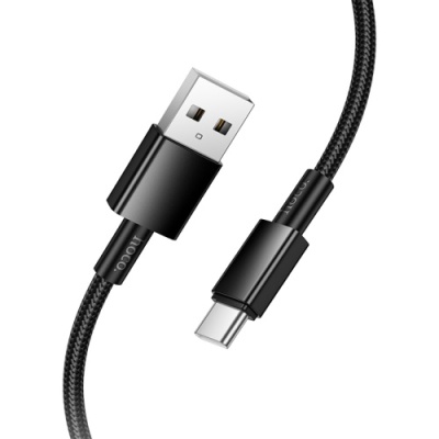 кабель hoco x119 usb - type-c 3a/1m (чорний) 