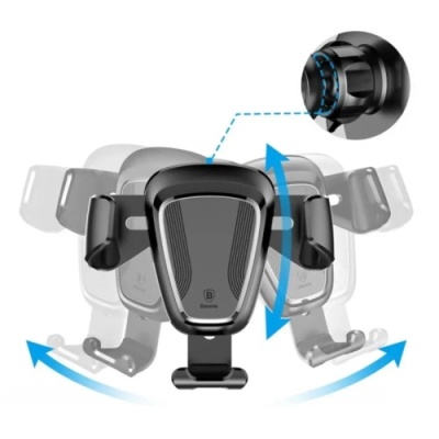 Автотримач Baseus Gravity Car Mount Holder (SUYL-01) Black