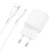 Мережевий Зарядний Пристрій Hoco C96A 1USB/2.1A + (USB - Lightning) (Білий) мережевий зарядний пристрій hoco c96a 1usb/2.1a + (usb - lightning) (білий)