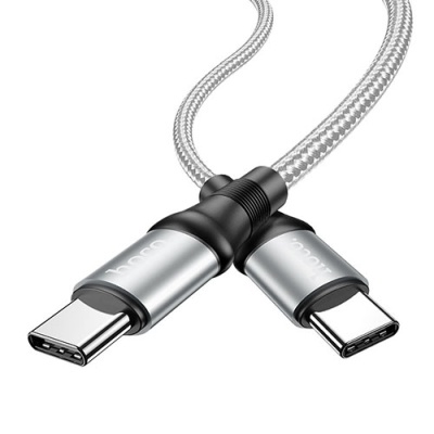 кабель hoco x50 excellent (pd) type-c - type-c 100w/5.0a/2m (сірий) 