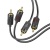кабель hoco upa29 2*rca to 2*rca 1.5m (чорний) 