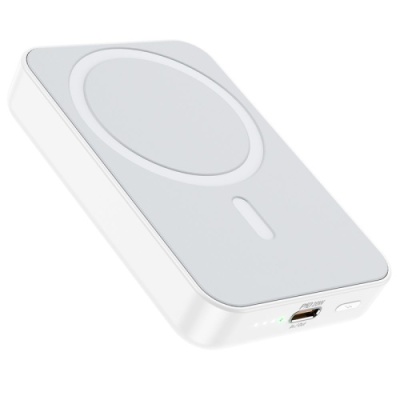 додаткова батарея power bank borofone bj25 plus 10000 mah with magsafe 15w + pd20w (білий) 