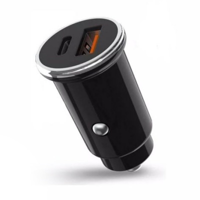 Автомобільний Зарядний Пристрій XO CC25 1USB/QC3.0 + 1Type-C/25W/PD (Чорний)