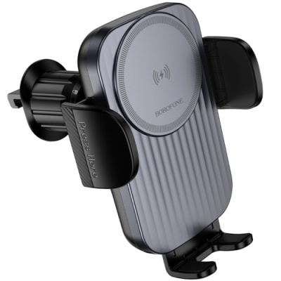 Автотримач Borofone BH221 Air Outlet Wireless Charger 15W (Black)