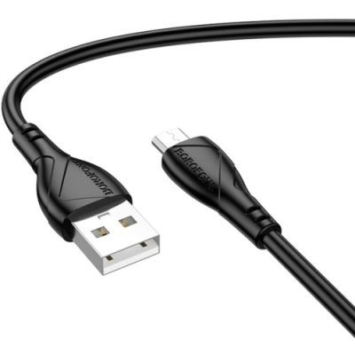 кабель borofone bx121 usb - microusb 2.4a/1м (чорний) 