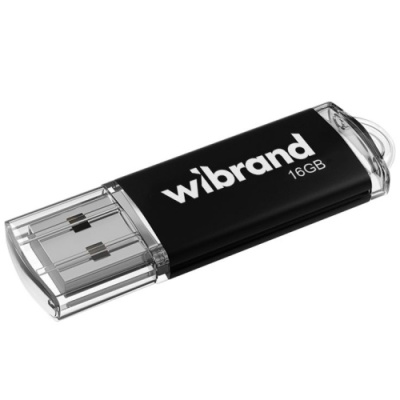 usb флеш-накопичувач wibrand 16gb cougar (чорний) 