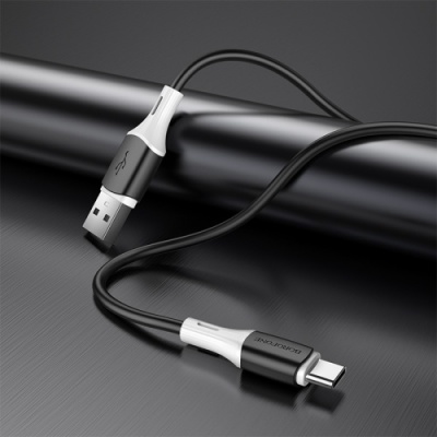 кабель borofone bx79 silicone usb - type-c 3.0a/1m (чорний) 