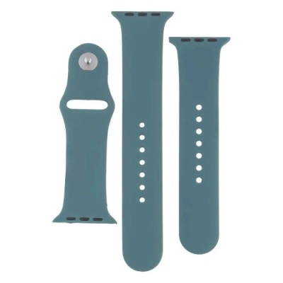 ремінець для apple watch band silicone two-piece 42/44/45/49 mm (65, cactus color) 