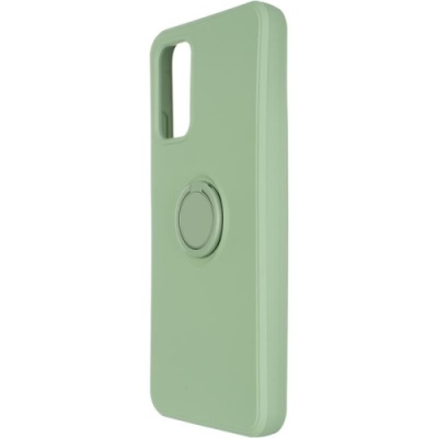 Купить силіконовий чохол soft silicone casevsmagnet ring для xiaomi redmi 9t/poco m3 - green онлайн