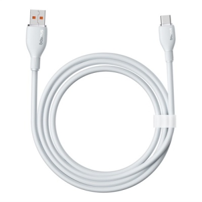 кабель baseus pudding series fast charging cable usb - type-c 100w/2m (p10355703221-01) (white) 